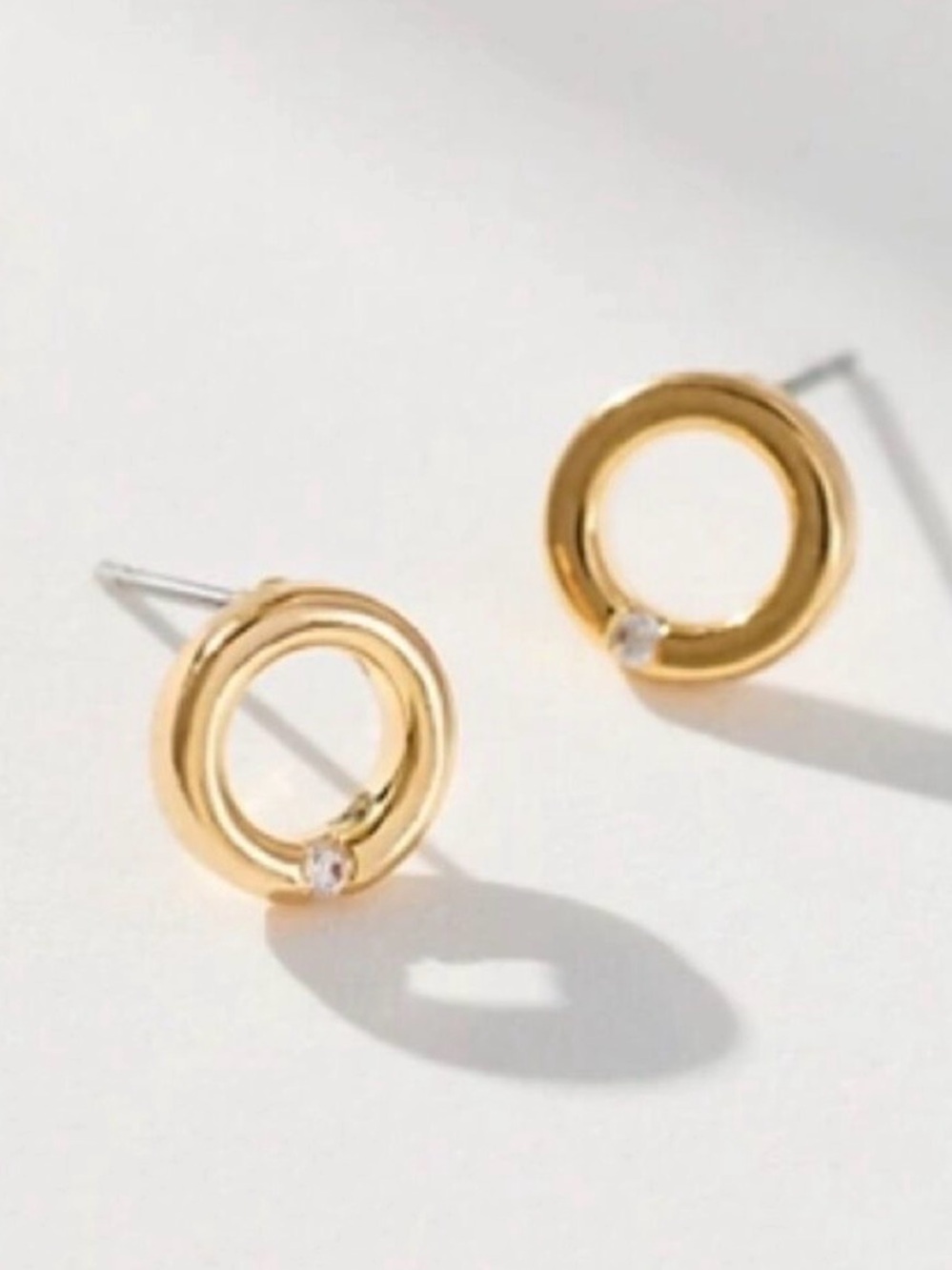 Anthropologie Circle Stud Earrings